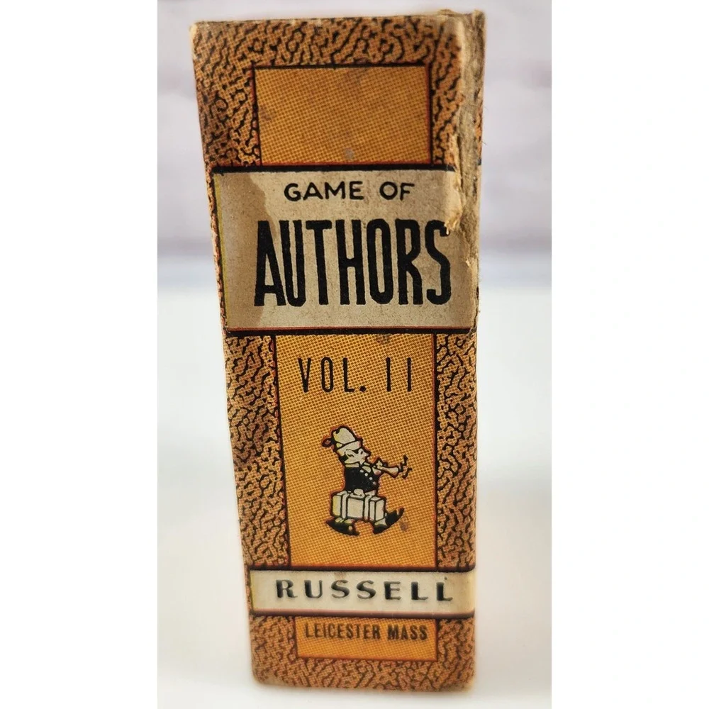 Vtg Russell Big Little Cards 2 Games Dr Quacks + Authors Great Graphics 1939